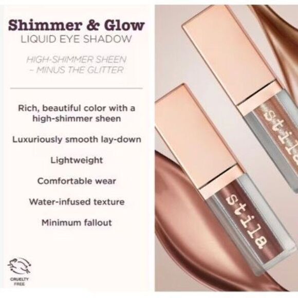 STILA - 🎉HP X 3🎉 NWT - Shimmer & Glow Liquid Eye Shadow/“Twig”/Unopened - Picture 5 of 8